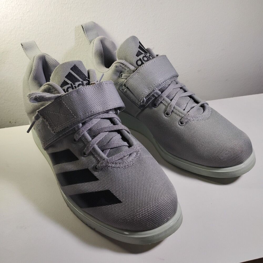 Adidas Powerlift 4 Men's US 10.5 Gray Black Gym Training Weightlifting Shoes